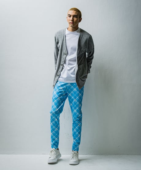 RESOUND CLOTHING CHRIS EASY PANTS CHECK SAX
