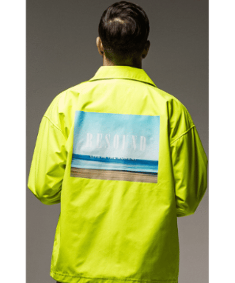 RESOUND CLOTHING WEST BEACH coach Jacket LIME