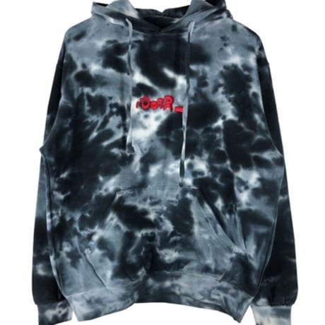 NoiR_ タイダイ刺繍ロゴ　フーディ
