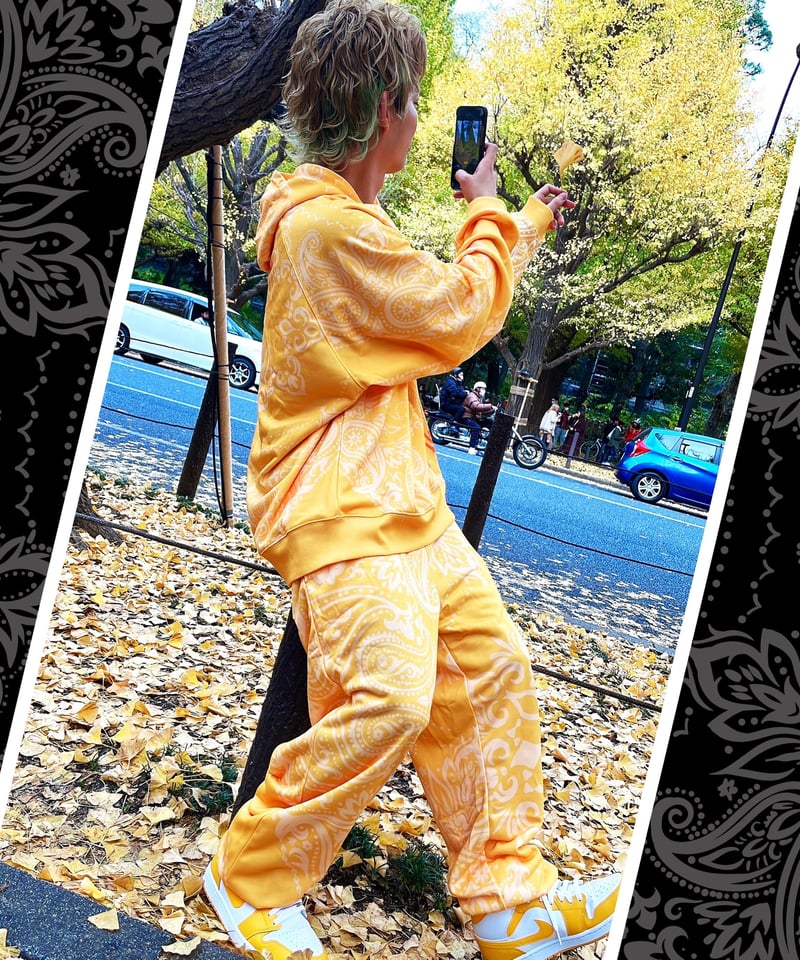 Luxury Apparel Brand【 iRis 】ペイズリーセットアップ yellow Luxury Apparel Brand【 iRis 】ペイズリーセットアップ yellow