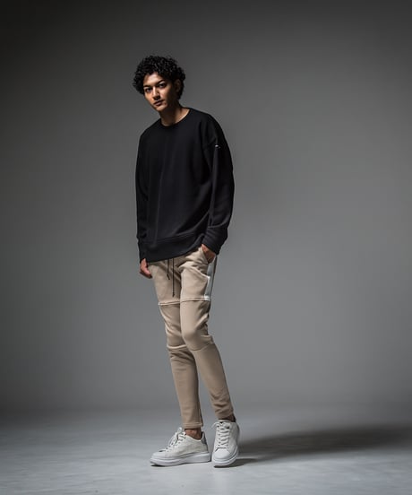 RESOUND CLOTHING　thermal loose trainer BLACK