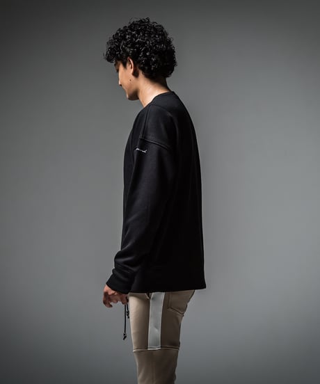 RESOUND CLOTHING　thermal loose trainer BLACK