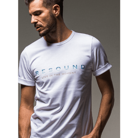 RESOUND CLOTHING BEACH ROGO ROLL UP jersey TEE WHSUNRISE