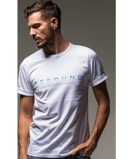 RESOUND CLOTHING BEACH ROGO ROLL UP jersey TEE WHSUNRISE