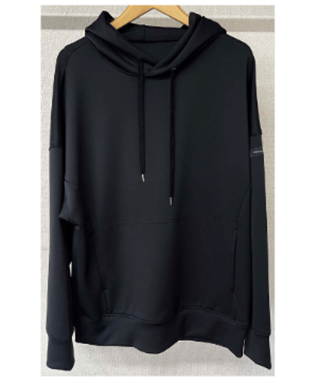 RESOUND CLOTHING reflector rogo loose hoodie BLACK