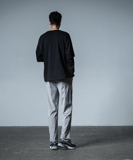RESOUND CLOTHING　fake layered longsleave BLACK