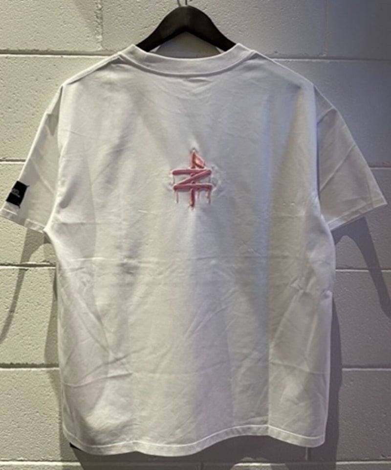 新品 HARDY NOIR ホワイト 半袖Tシャツ Hロゴ刺繍 Ed Hardy エドハーディー ed hardy Tシャツ メンズ オール/刺繍