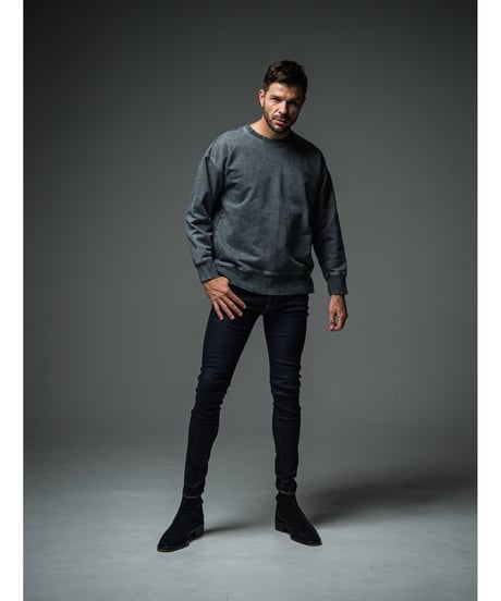 RESOUND CLOTHING　VINTEAGE　back rogo  trainer　ＶBLACK
