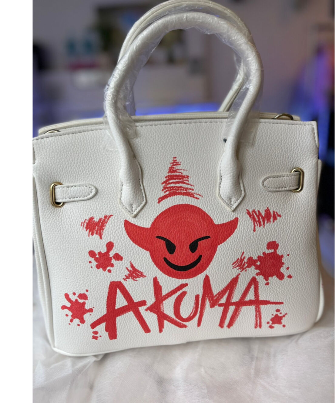 NoiR_ ペイントハンドバッグ WHITE | Select Shop K's OCEAN