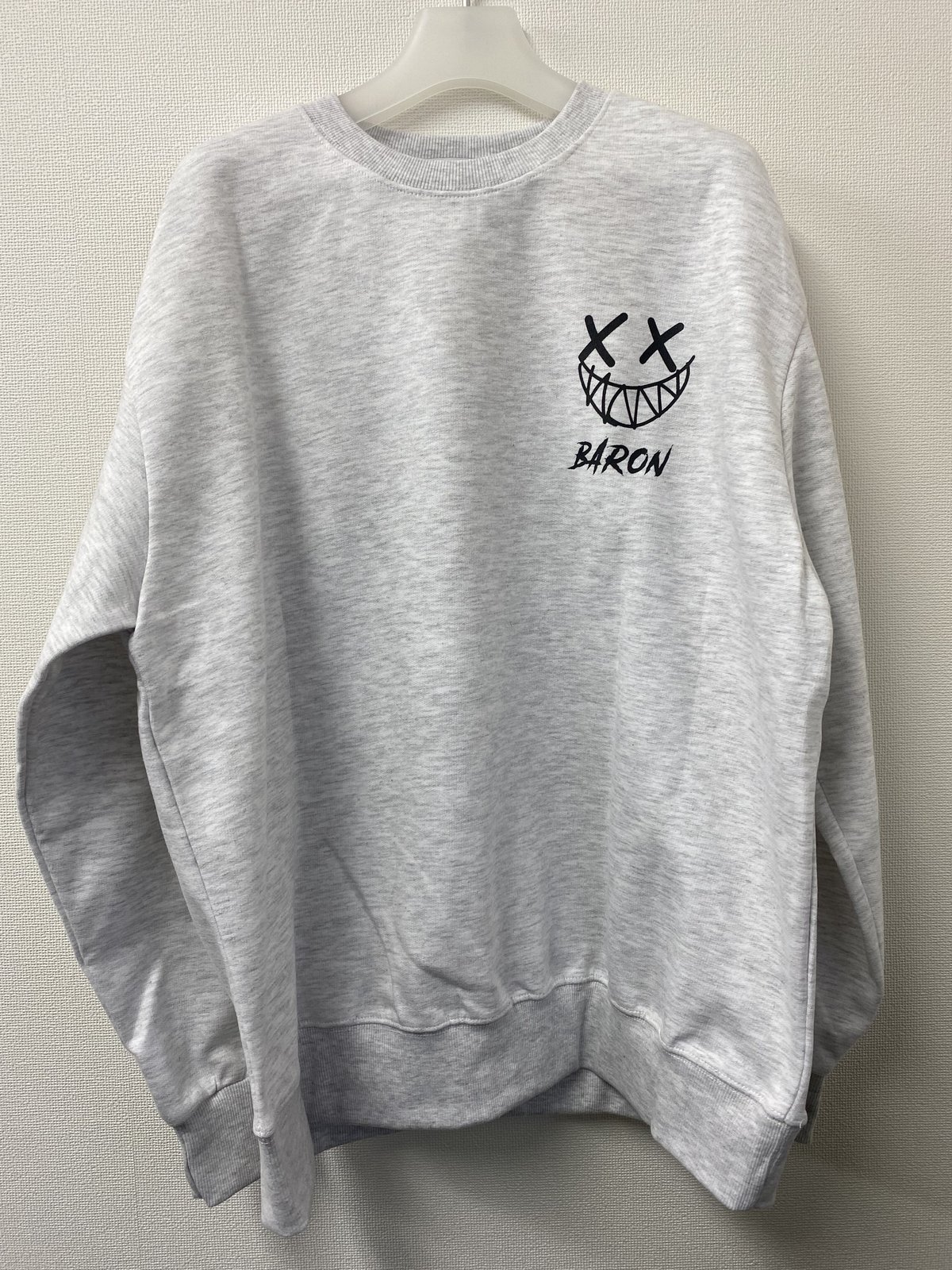 BARON/バロン XXスマイルトレーナー GRAY | Select Shop K's OC