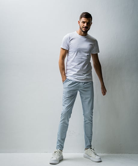 RESOUND CLOTHING　CHRIS　EASY  TUCK PANTS  SAX