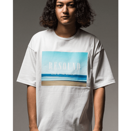 RESOUND CLOTHING WEST BEACH photo LOOSE TEE WHITE