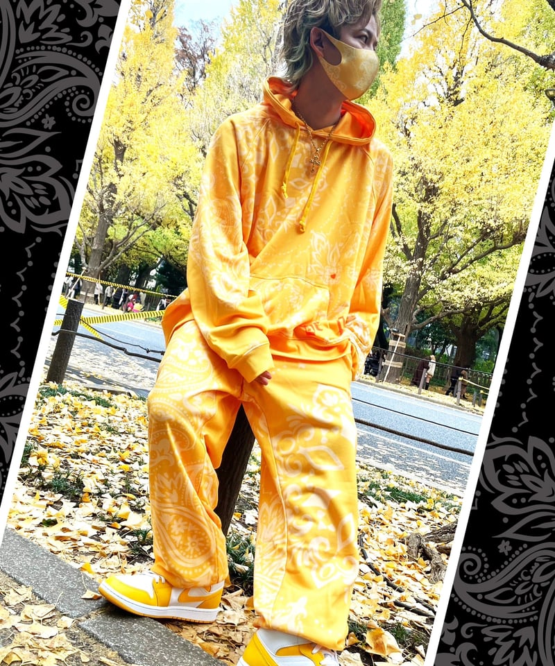 Luxury Apparel Brand【 iRis 】ペイズリーセットアップ yellow
