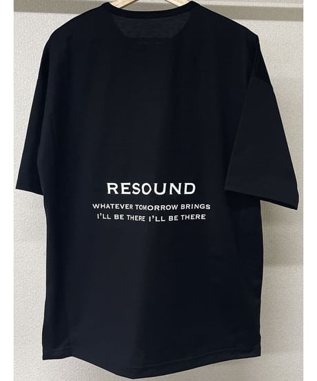 RESOUND CLOTHING  BACK ICON ROGO　 LOOSE TEE  BLACK