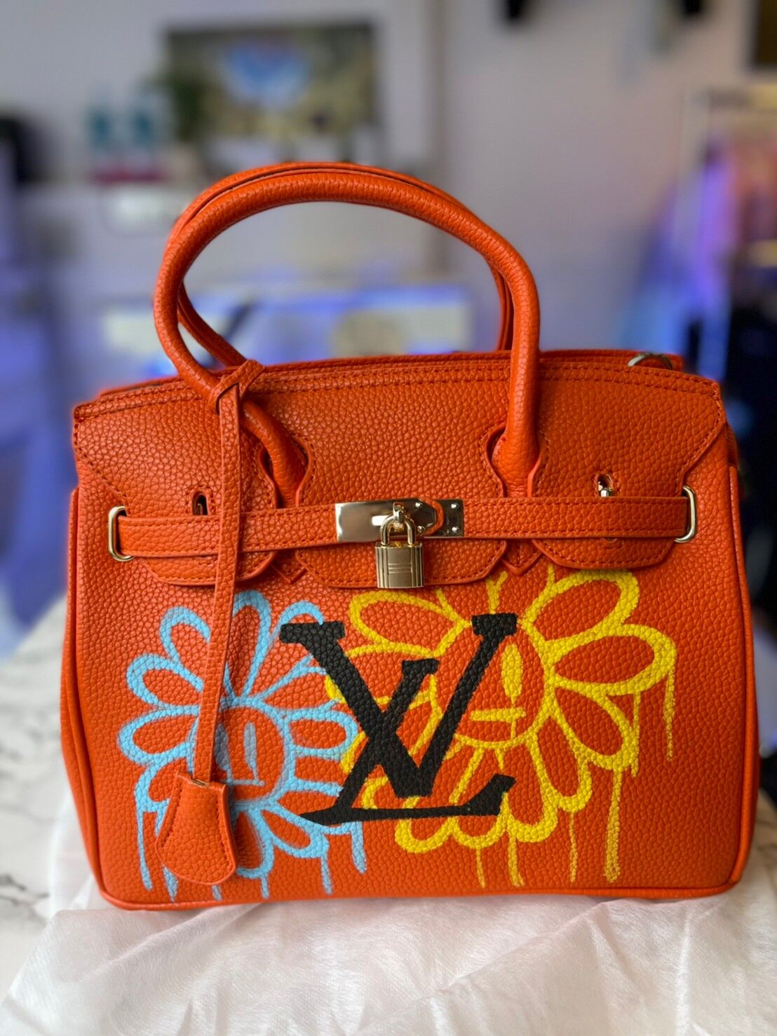 NoiR_ ペイントハンドバッグ Orange | Select Shop K