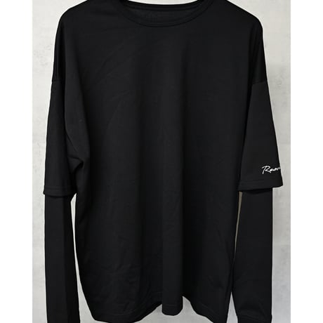 RESOUND CLOTHING　fake layered longsleave BLACK