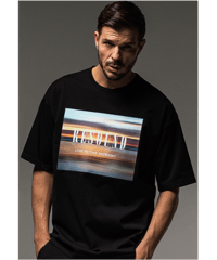 RESOUND CLOTHING  WEST BEACH photo LOOSE TEE BLACK