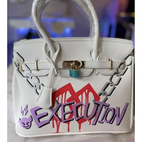 NoiR_ ペイントハンドバッグ WHITE