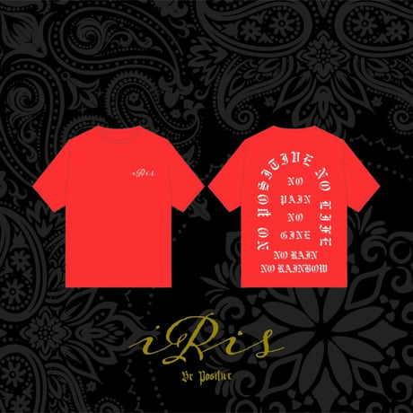 【 iRis No life s/s T-shirt】 "Red"