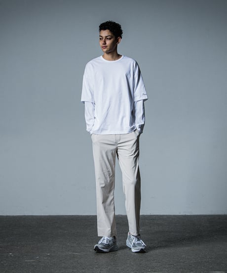 RESOUND CLOTHING　fake layered longsleave　WHITE