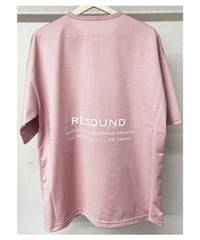 RESOUND CLOTHING　BACK ICON ROGO　 LOOSE TEE　PINK