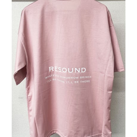 RESOUND CLOTHING　BACK ICON ROGO　 LOOSE TEE　PINK