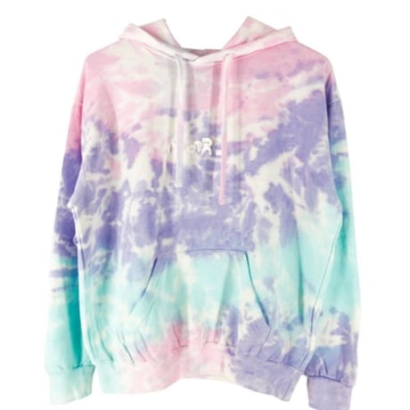 NoiR_ タイダイ刺繍ロゴ フーディ