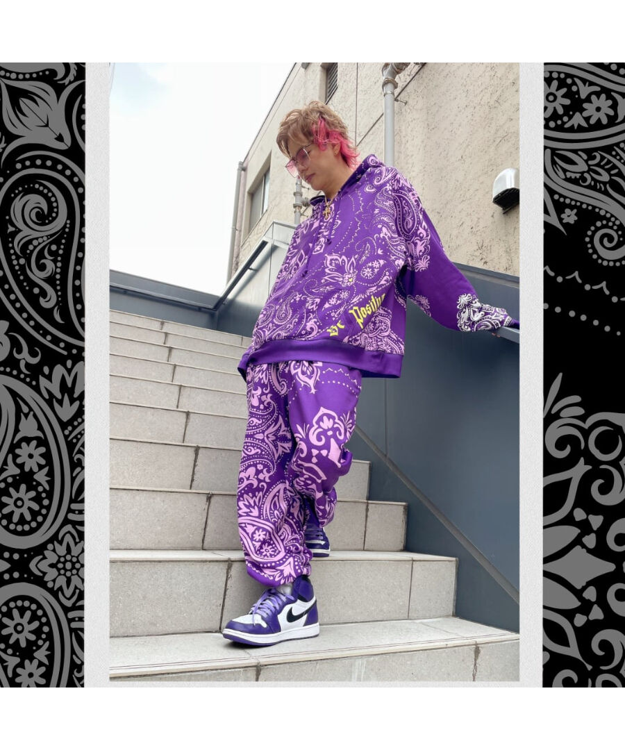 Luxury Apparel Brand【 iRis 】ペイズリーセットアップ purple