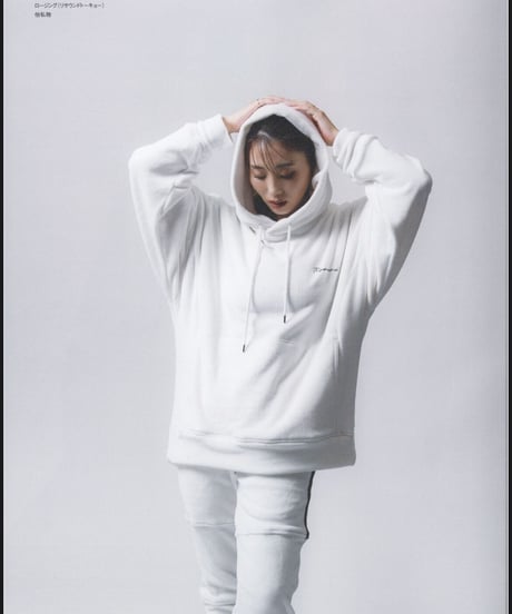 RESOUND CLOTHING Double　Velours fleece SLASH LINE PT WHITE