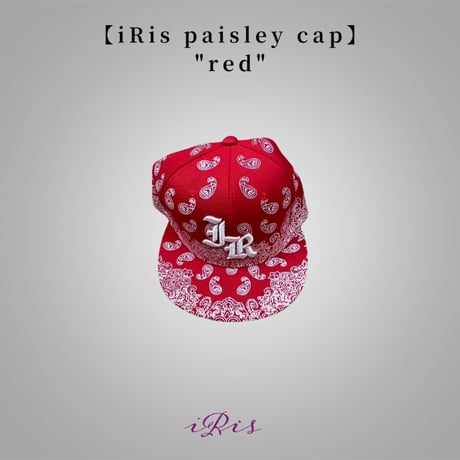 【iRis Paisley cap】"red"