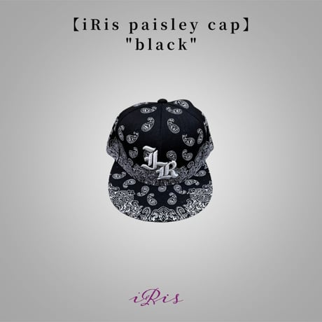 【iRis Paisley cap】"black"