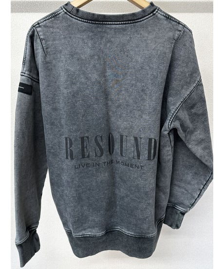 RESOUND CLOTHING　VINTEAGE　back rogo  trainer　ＶBLACK
