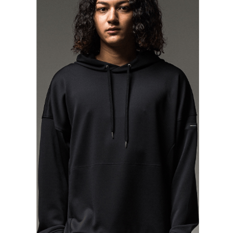 RESOUND CLOTHING reflector rogo loose hoodie BLACK