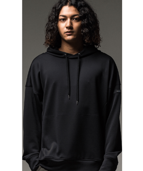 RESOUND CLOTHING reflector rogo loose hoodie BLACK