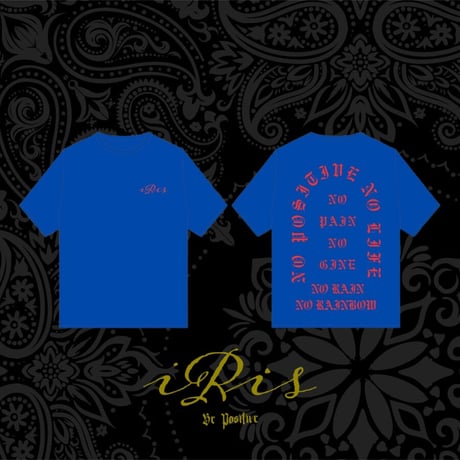 【 iRis No life s/s T-shirt】 "Blue"