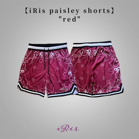 【iRis Paisley shorts】"red"