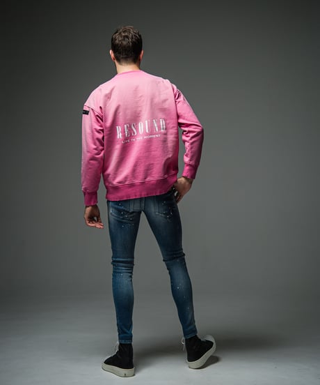 RESOUND CLOTHING　VINTEAGE　back rogo  trainer　VPINK