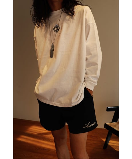 AUI NITE　Anagram L/S tee　 WHITE