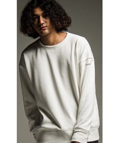 RESOUND CLOTHING thermal loose trainer WHITE