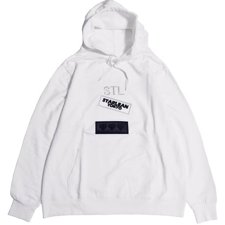 【STARLEAN TOKYO】HEART 3D BABY HOODIE【WHITE】