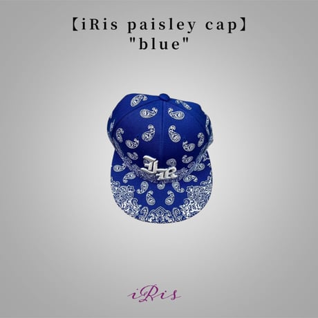 【iRis Paisley cap】"blue"