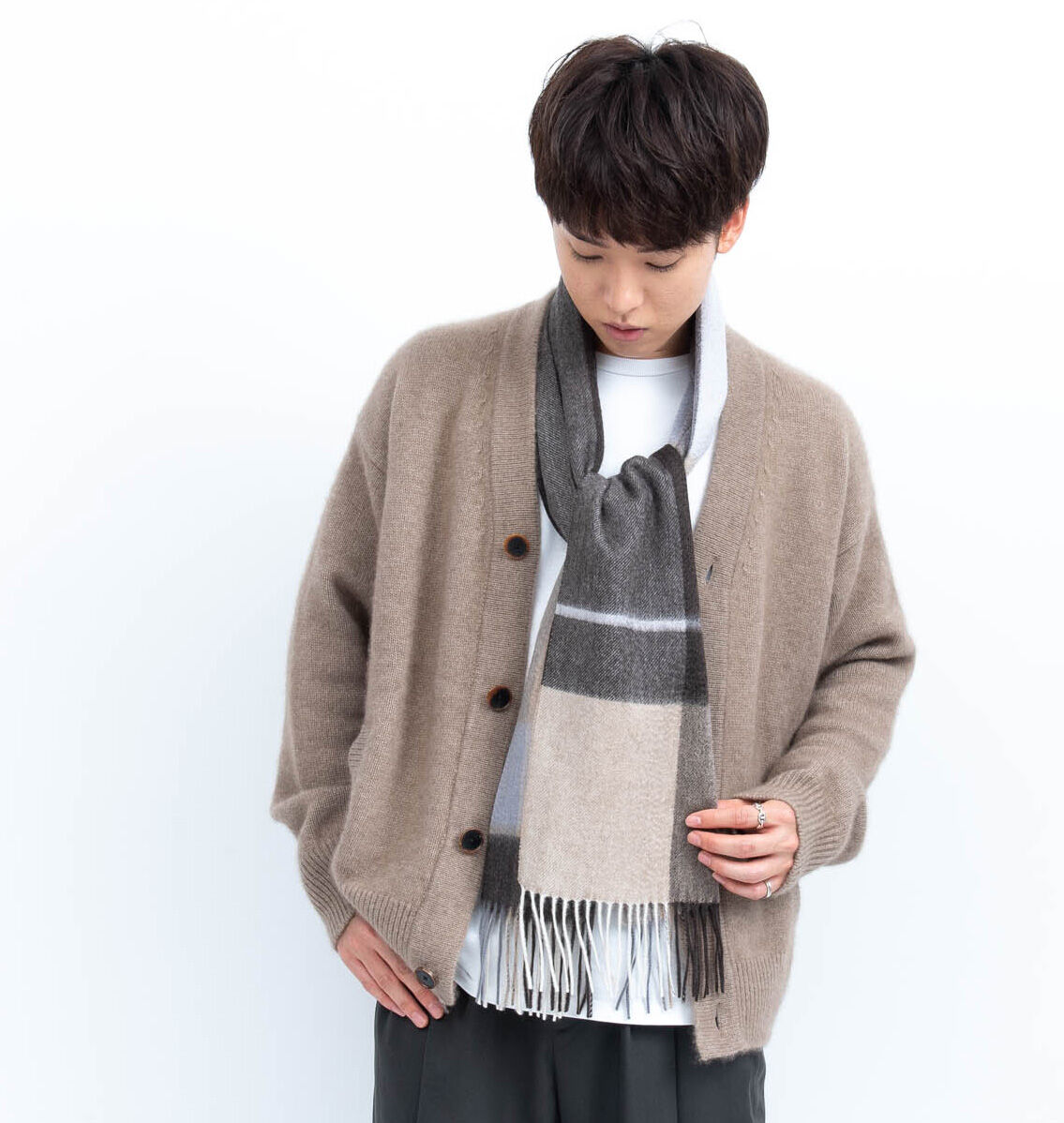 ピュアカシミヤ100%マフラー/リス | fula-cashmere