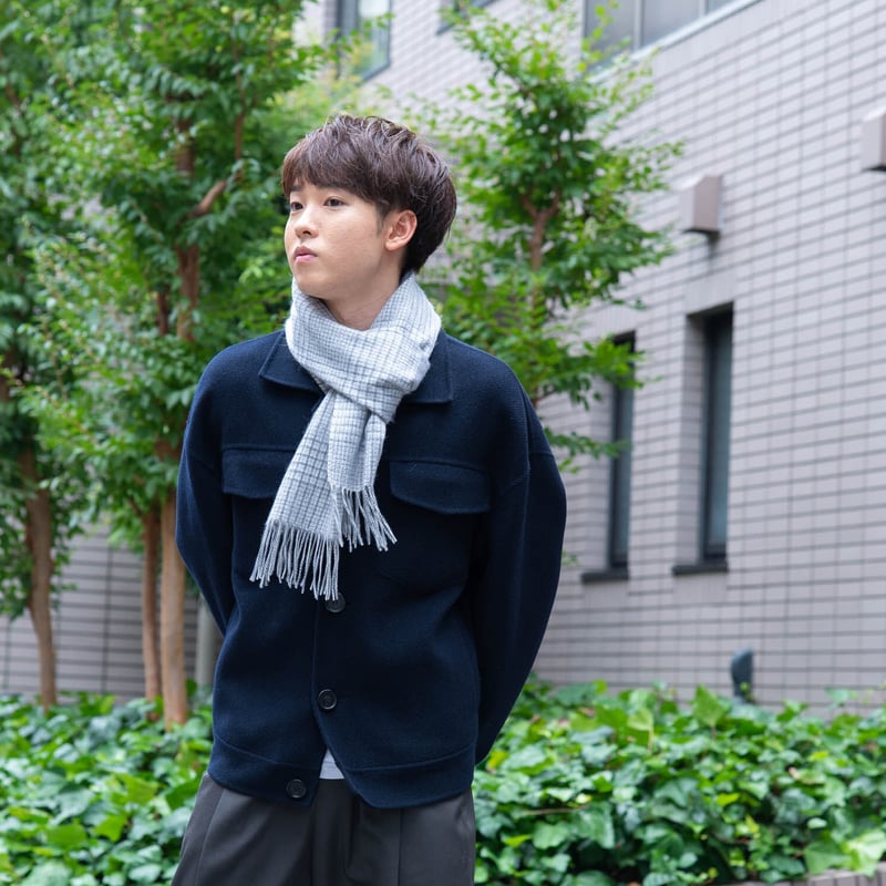 ピュアカシミヤ100%マフラー/アッシュ | fula-cashmere