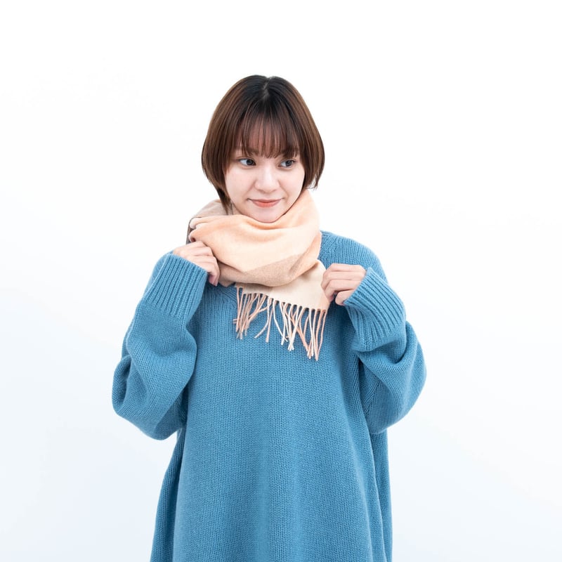 ピュアカシミヤ100%マフラー/ポピー | fula-cashmere