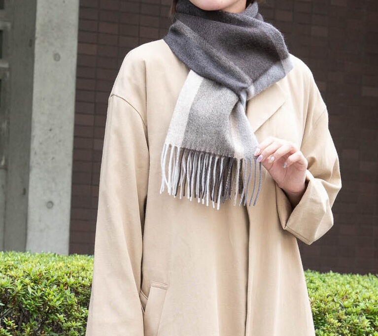 ピュアカシミヤ100%マフラー/リス | fula-cashmere