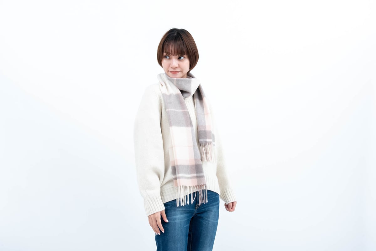 ピュアカシミヤ100%マフラー/ラビット | fula-cashmere