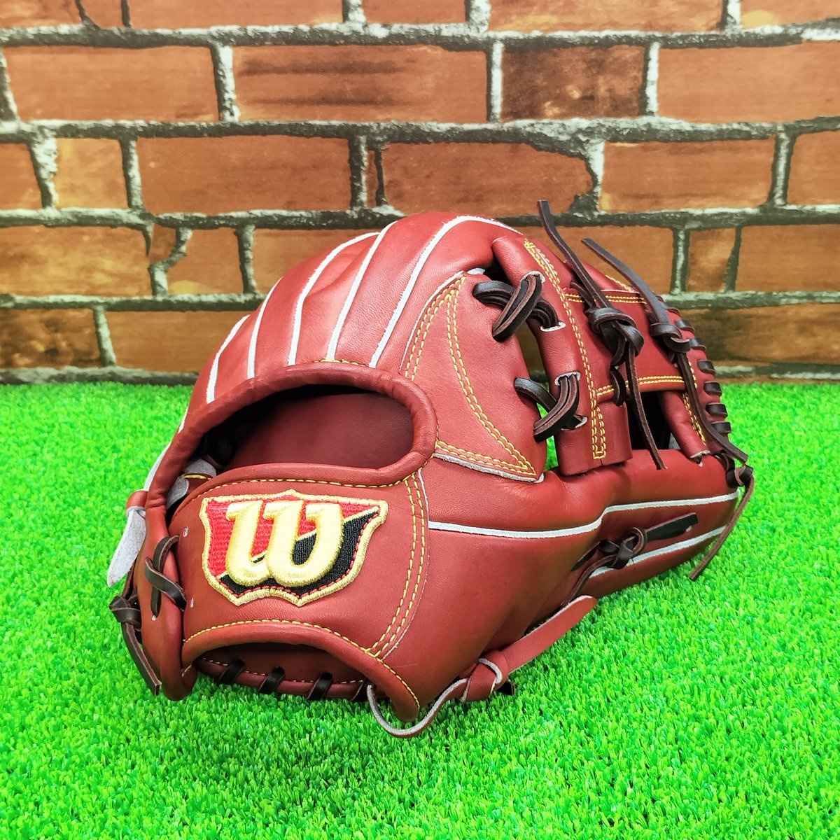 型付け済】Wilson ウィルソン 硬式グラブ 内野用 - グローブ