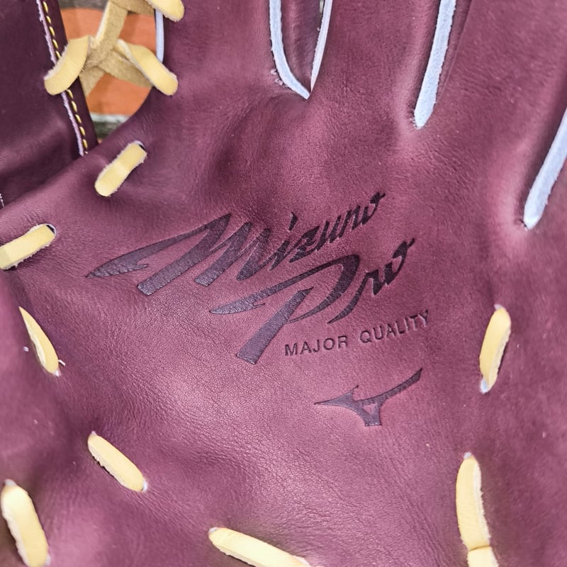 オリジナルサービス】【限定】ミズノプロ 硬式グローブ 外野用 プラム