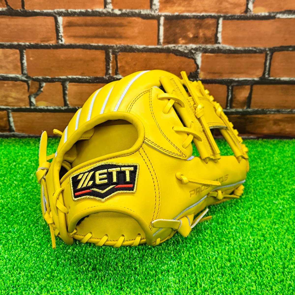 ゼット硬式グローブ イエロー オリジナルサービス】ゼット 硬式グローブ 今宮モデル 内野手用