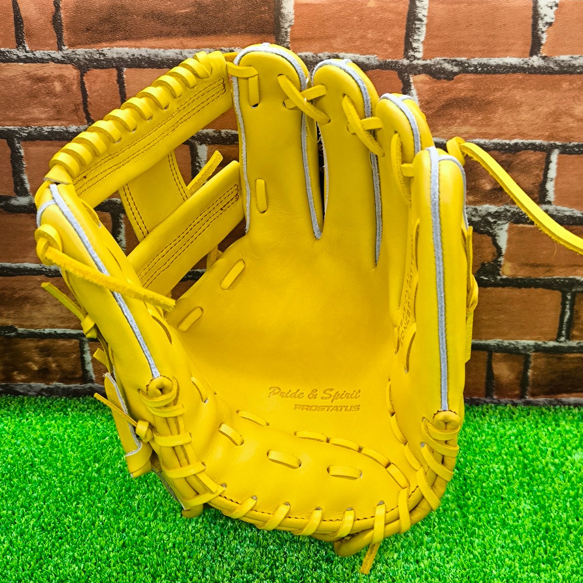 ゼット硬式グローブ イエロー オリジナルサービス】ゼット 硬式グローブ 今宮モデル 内野手用